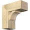 Ekena Millwork Imperial Block Rough Sawn Bracket w/ Offset Brace, Douglas Fir, 8"W x 18"D x 18"H BKT0806X18X18IMP05RDF - alternate 1